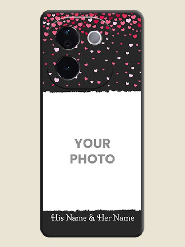 Custom Fall in Love with Your Partner on Photo On Space Black Custom Soft Matte Mobile Back Cover - iQOO Z9s Pro 5G - alternate view