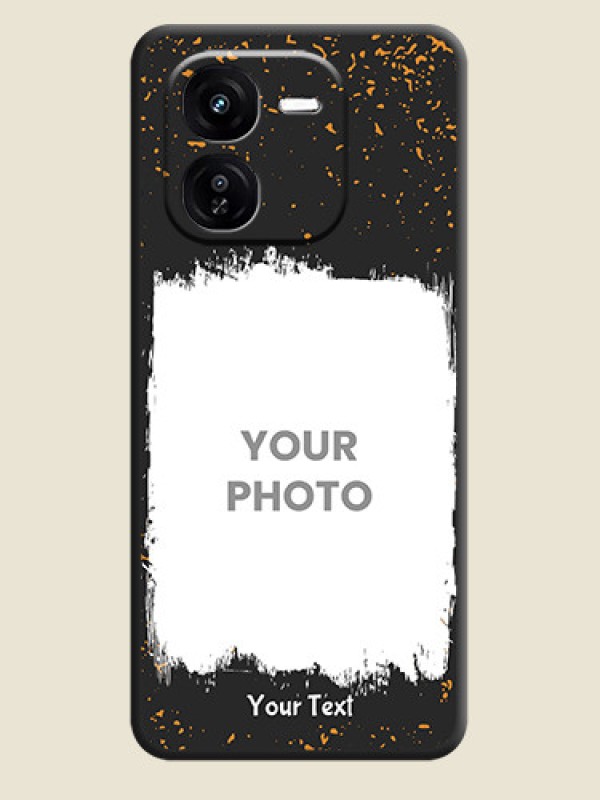 Custom Spray Free Design on Photo On Space Black Custom Soft Matte Mobile Back Cover - iQOO Z9X 5G - alternate view