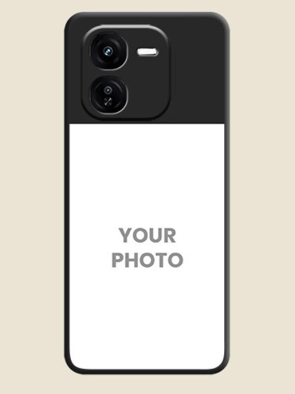 Custom Image Upload With Space Black Color On Custom Soft Matte Mobile Back Cover - Iqoo Z9X 5G - alternate view