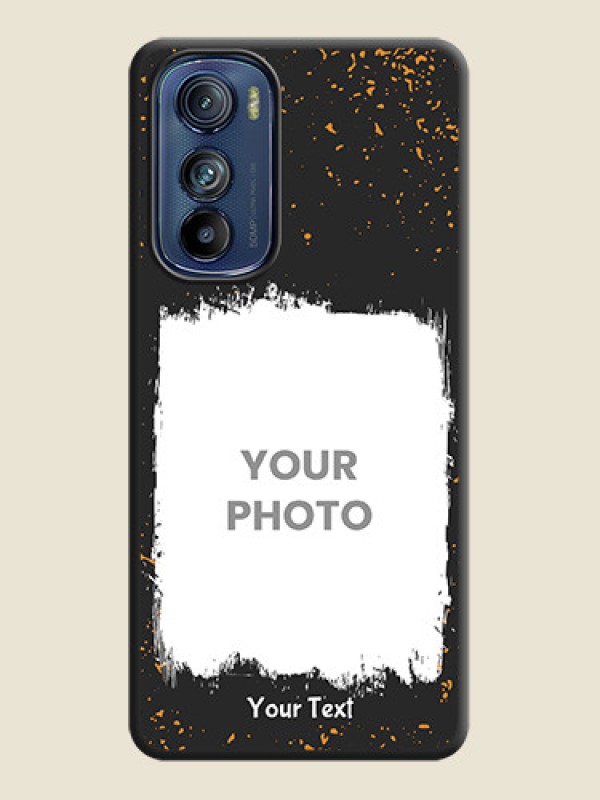 Custom Spray Free Design on Photo on Space Black Soft Matte Phone Cover - Motorola Edge 30 - alternate view