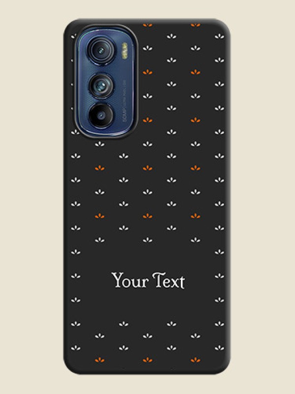 Custom Simple Pattern With Custom Text On Space Black Personalized Soft Matte Phone Covers -Motorola Edge 30 - alternate view