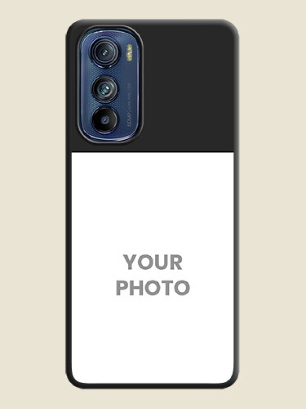 Custom Image Upload With Space Black Color On Custom Soft Matte Mobile Back Cover - Motorola Edge 30 - alternate view