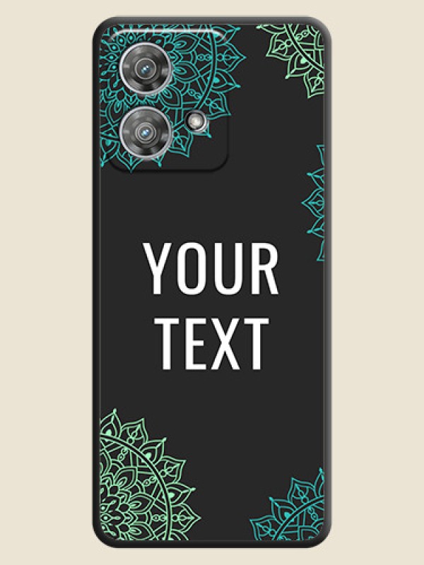 Custom Your Name with Floral Design On Space Black Custom Soft Matte Mobile Back Cover - Motorola Edge 40 Neo - alternate view