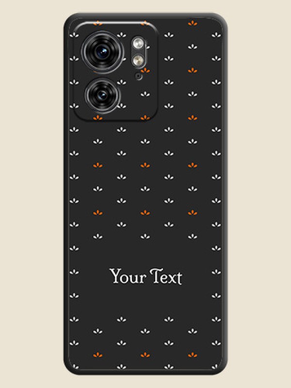 Custom Simple Pattern With Custom Text On Space Black Personalized Soft Matte Phone Covers - Edge 40 - alternate view