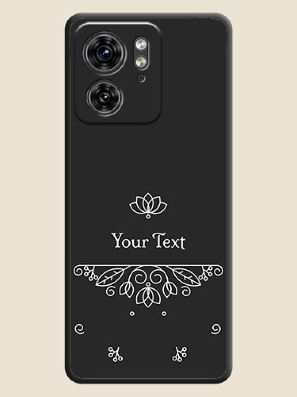 Custom Lotus Garden Custom Text On Space Black Personalized Soft Matte Phone Covers - Edge 40 - alternate view