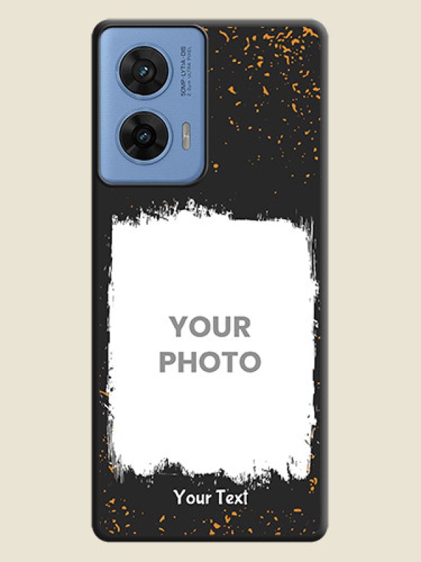 Custom Spray Free Design on Photo On Space Black Custom Soft Matte Mobile Back Cover - Motorola Edge 50 Fusion 5G - alternate view