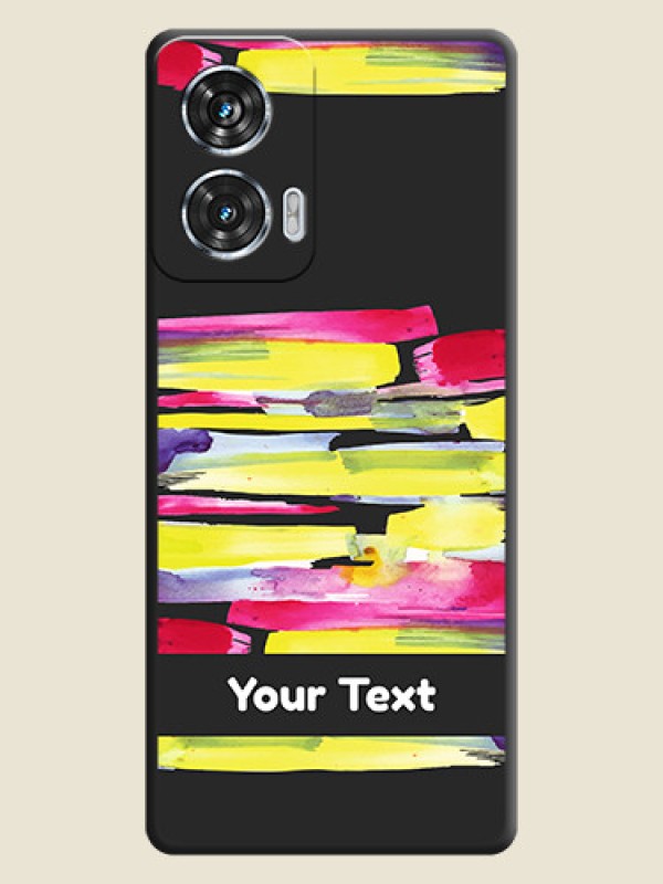 Custom Brush Coloured On Space Black Custom Soft Matte Mobile Back Cover - Motorola Edge 50 Fusion - alternate view