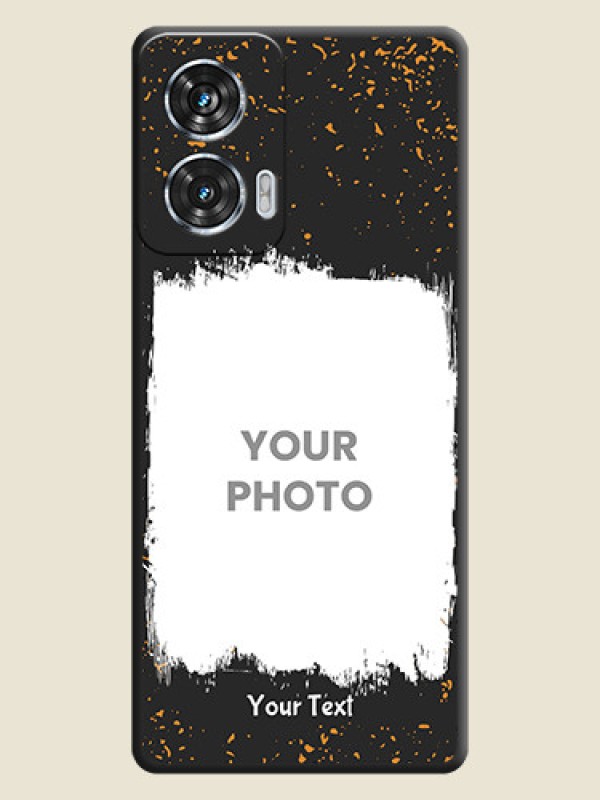 Custom Spray Free Design on Photo On Space Black Custom Soft Matte Mobile Back Cover - Motorola Edge 50 Fusion - alternate view