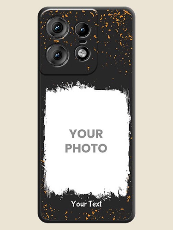 Custom Spray Free Design on Photo On Space Black Custom Soft Matte Mobile Back Cover - Motorola Edge 50 Pro 5G - alternate view