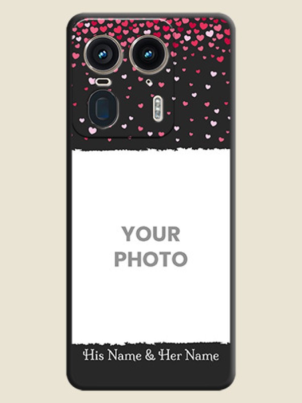 Custom Fall in Love with Your Partner on Photo On Space Black Custom Soft Matte Mobile Back Cover - Motorola Edge 50 Ultra 5G - alternate view