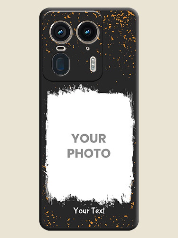 Custom Spray Free Design on Photo On Space Black Custom Soft Matte Mobile Back Cover - Motorola Edge 50 Ultra 5G - alternate view
