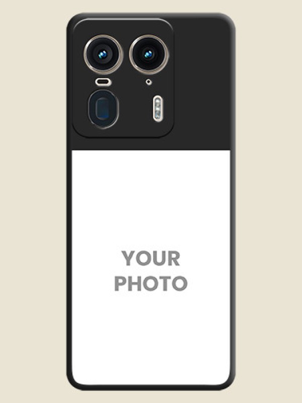 Custom Image Upload With Space Black Color On Custom Soft Matte Mobile Back Cover - Motorola Edge 50 Ultra 5G - alternate view