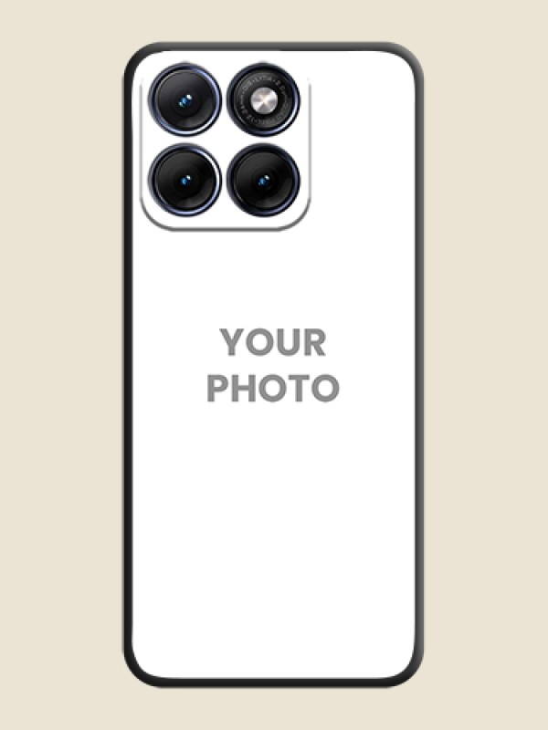 Custom Full Single Pic Upload On Space Black Custom Soft Matte Mobile Back Cover - Motorola Edge 70 5G - alternate view