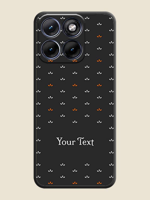 Custom Simple Pattern With Custom Text On Space Black Custom Soft Matte Mobile Back Cover - Motorola Edge 70 5G - alternate view