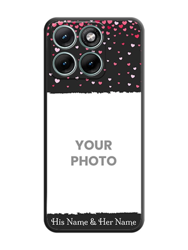 Custom Fall in Love with Your Partner on Photo On Space Black Custom Soft Matte Mobile Back Cover - Motorola Edge 70 Fusion - alternate view