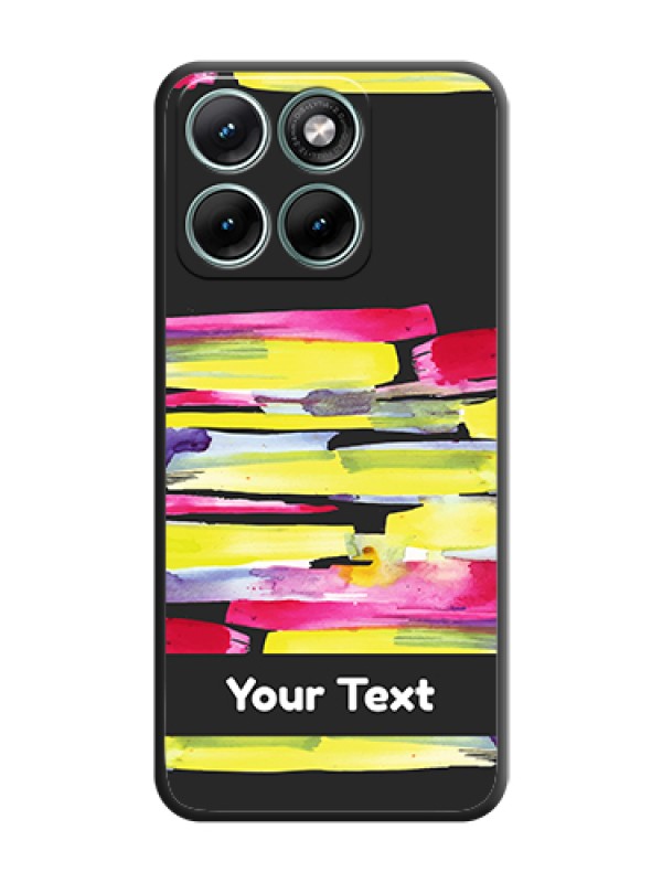 Custom Brush Coloured On Space Black Custom Soft Matte Mobile Back Cover - Motorola Edge 70 Fusion - alternate view
