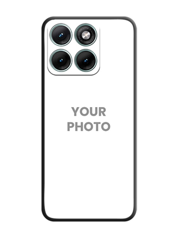 Custom Full Single Pic Upload On Space Black Custom Soft Matte Mobile Back Cover - Motorola Edge 70 Fusion - alternate view