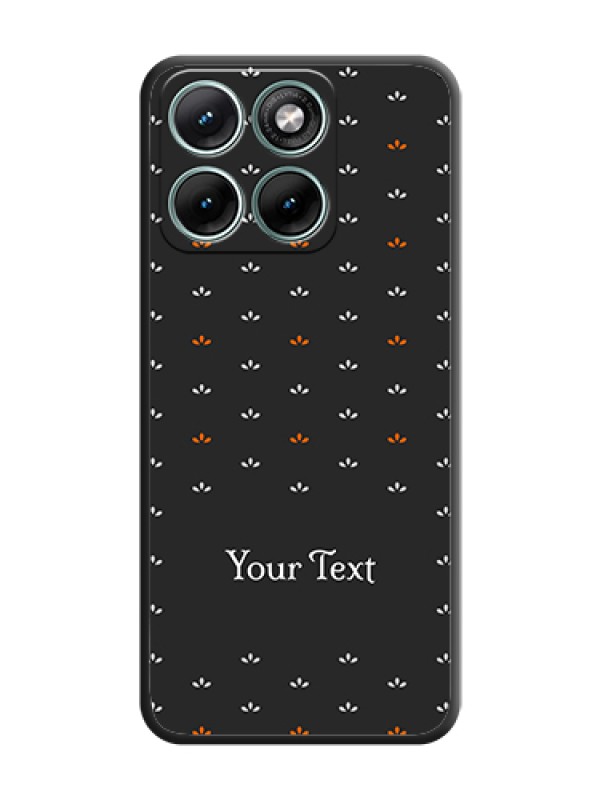 Custom Simple Pattern With Custom Text On Space Black Custom Soft Matte Mobile Back Cover - Motorola Edge 70 Fusion - alternate view