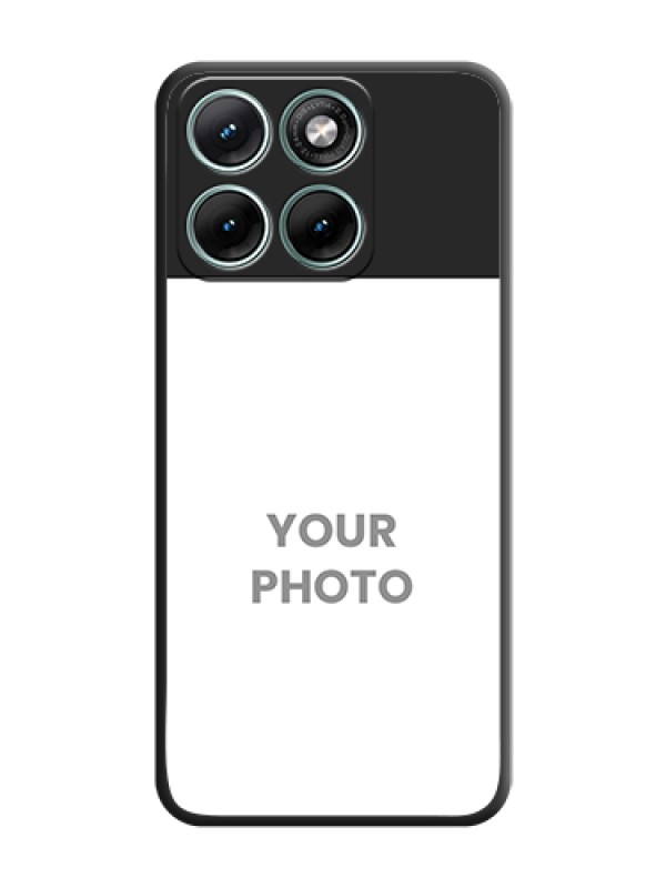 Custom Image Upload With Space Black Color On Custom Soft Matte Mobile Back Cover - Motorola Edge 70 Fusion - alternate view