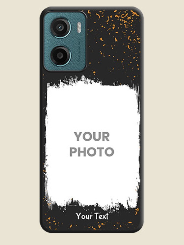 Custom Spray Free Design on Photo On Space Black Custom Soft Matte Mobile Back Cover - Motorola G05 - alternate view