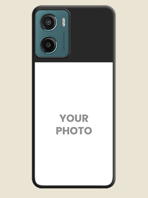 Custom Image Upload With Space Black Color On Custom Soft Matte Mobile Back Cover - Motorola G05 - alternate view