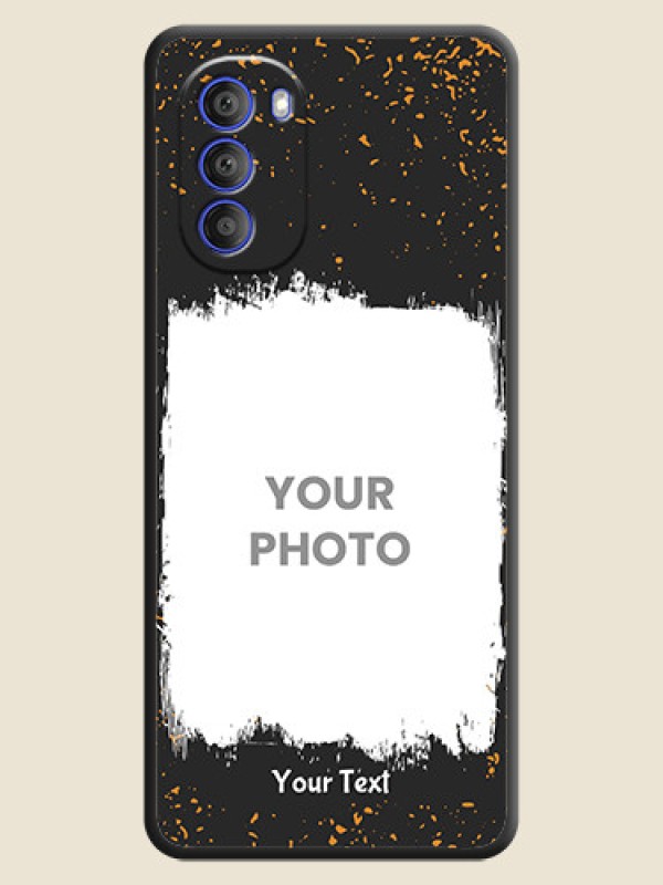 Custom Spray Free Design on Photo on Space Black Soft Matte Phone Cover - Motorola G51 5G - alternate view