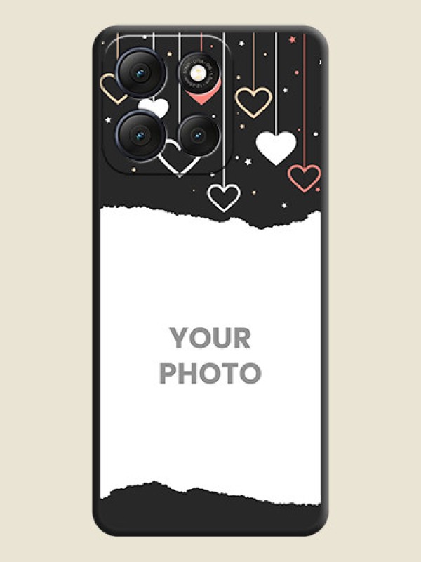 Custom Love Hangings with Splash Wave Picture On Space Black Custom Soft Matte Mobile Back Cover - Motorola G86 Power 5G - alternate view