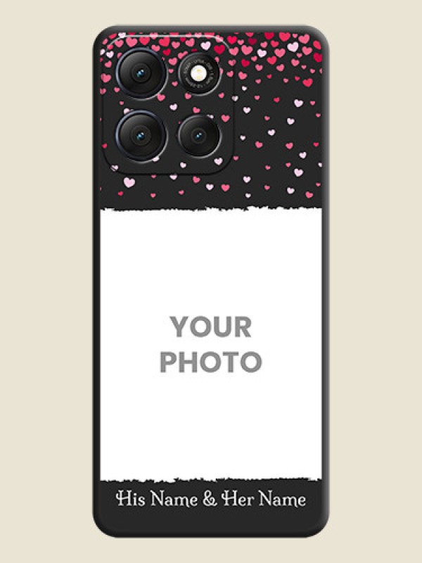 Custom Fall in Love with Your Partner on Photo On Space Black Custom Soft Matte Mobile Back Cover - Motorola G86 Power 5G - alternate view