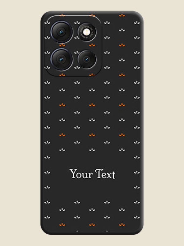 Custom Simple Pattern With Custom Text On Space Black Custom Soft Matte Mobile Back Cover - Motorola G86 Power 5G - alternate view