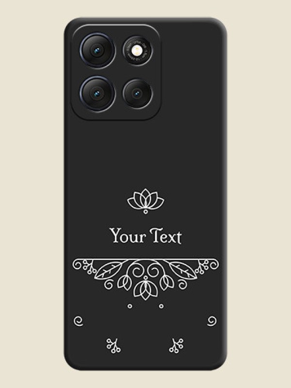Custom Lotus Garden Custom Text On Space Black Custom Soft Matte Mobile Back Cover - Motorola G86 Power 5G - alternate view