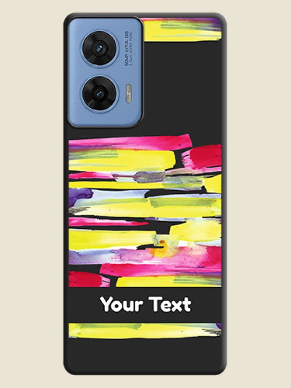 Custom Brush Coloured On Space Black Custom Soft Matte Mobile Back Cover - Motorola G96 5G - alternate view