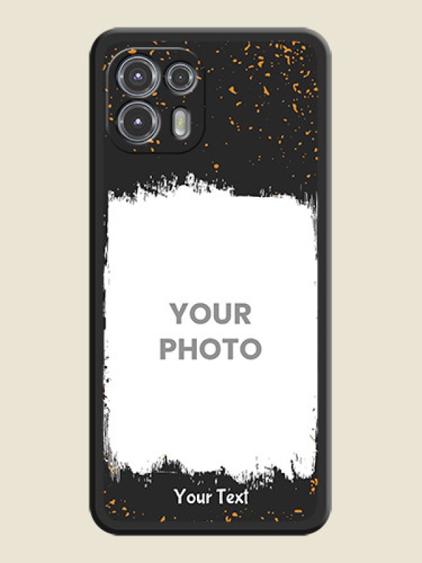 Custom Spray Free Design on Photo on Space Black Soft Matte Phone Cover - Moto Edge 20 Fusion 5G - alternate view