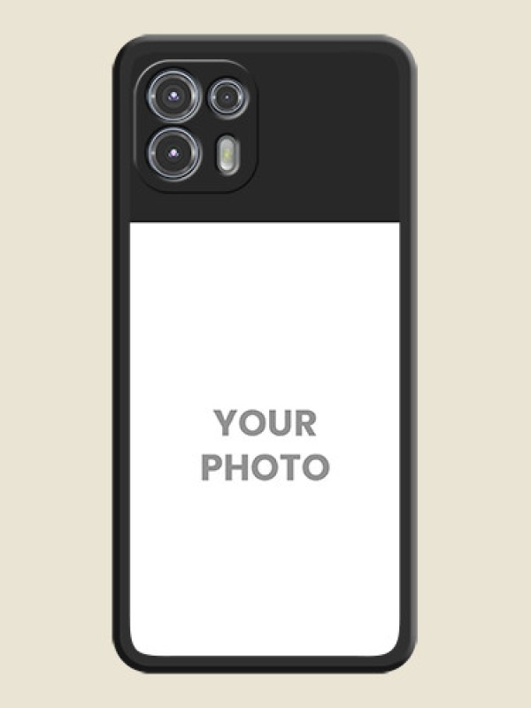 Custom Image Upload With Space Black Color On Custom Soft Matte Mobile Back Cover - Motorola Moto Edge 20 Fusion 5G - alternate view
