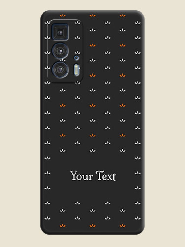 Custom Simple Pattern With Custom Text On Space Black Personalized Soft Matte Phone Covers -Motorola Moto Edge 20 Pro - alternate view