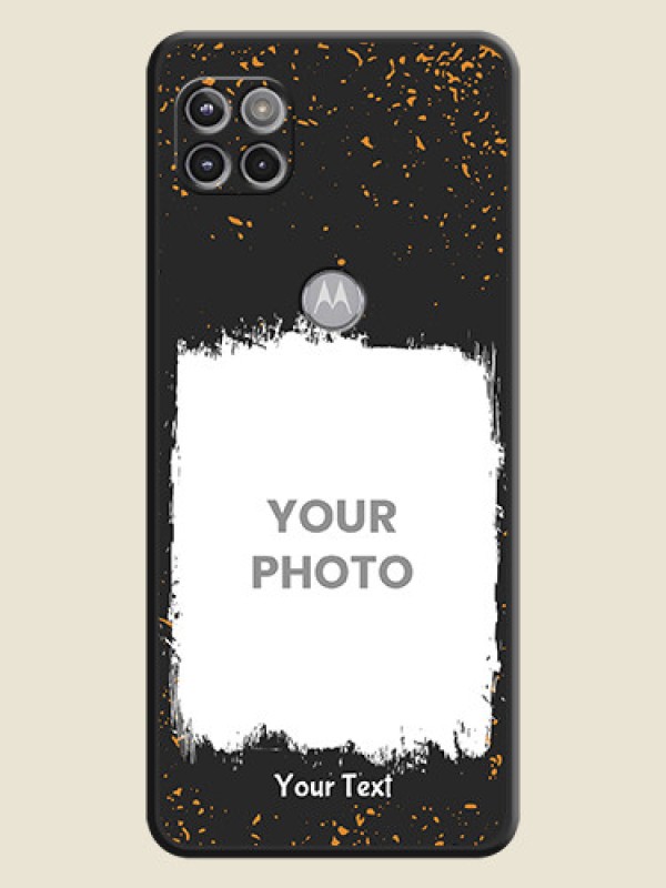 Custom Spray Free Design on Photo on Space Black Soft Matte Phone Cover - Motorola Moto G 5G - alternate view