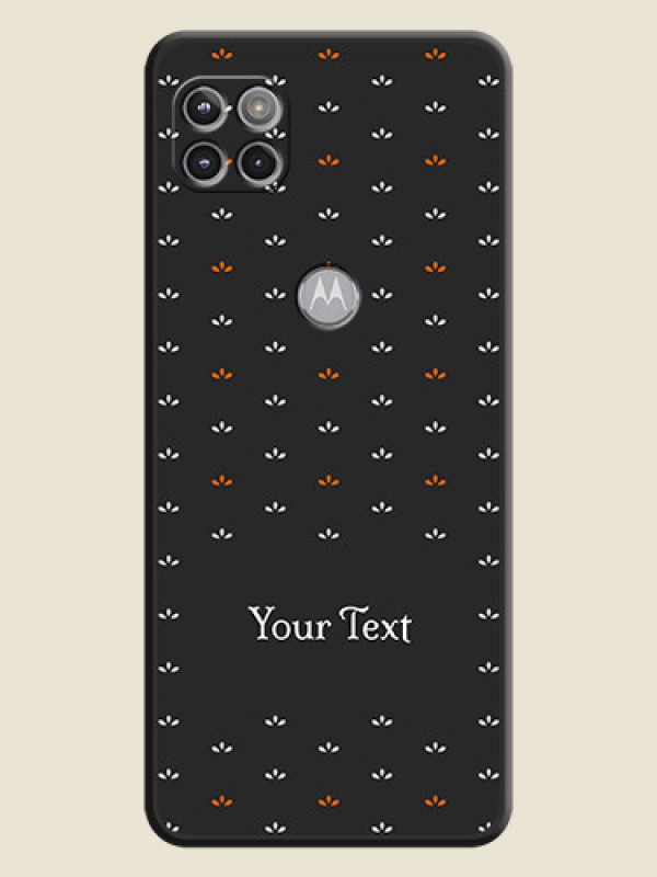 Custom Simple Pattern With Custom Text On Space Black Personalized Soft Matte Phone Covers -Motorola Moto G 5G - alternate view