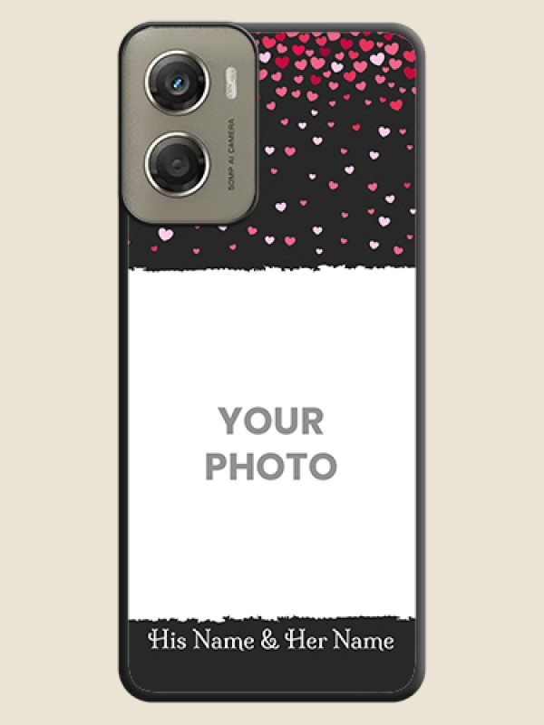 Custom Fall in Love with Your Partner on Photo On Space Black Custom Soft Matte Mobile Back Cover - Motorola Moto G06 Power - alternate view