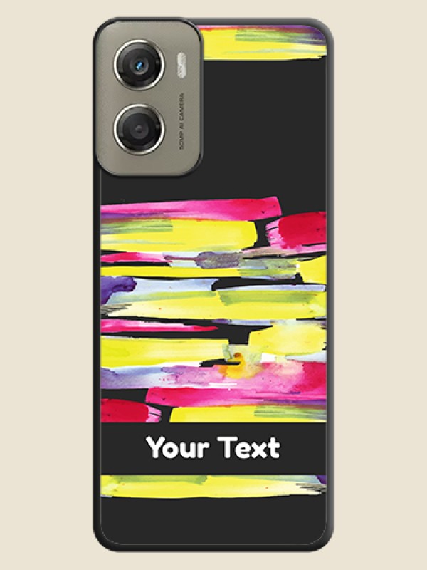 Custom Brush Coloured On Space Black Custom Soft Matte Mobile Back Cover - Motorola Moto G06 Power - alternate view