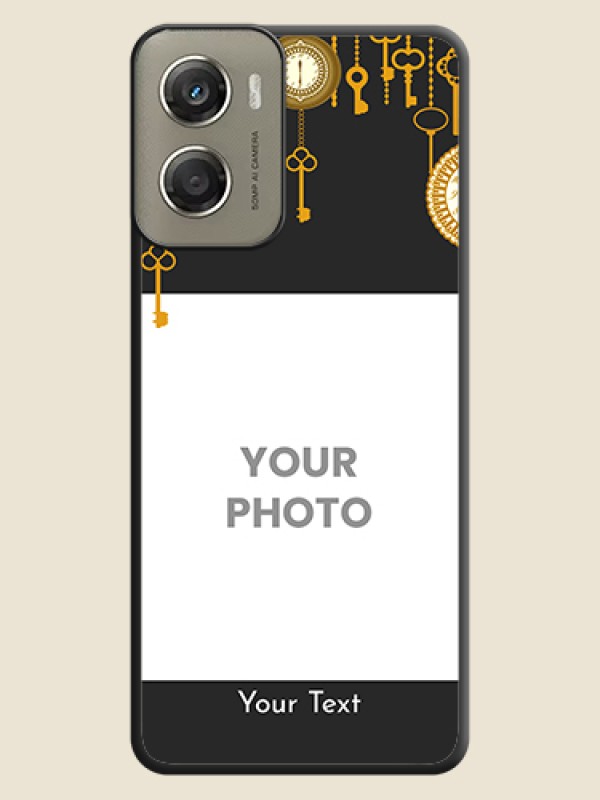 Custom Decorative Design with Text On Space Black Custom Soft Matte Mobile Back Cover - Motorola Moto G06 Power - alternate view