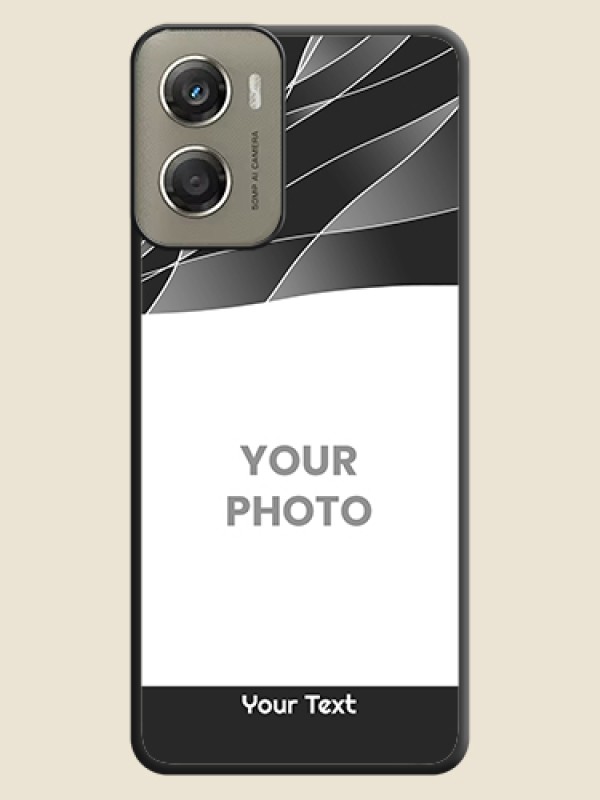 Custom Mixed Wave Lines on Photo On Space Black Custom Soft Matte Mobile Back Cover - Motorola Moto G06 Power - alternate view