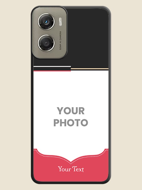 Custom Classic Plain Design with Name On Space Black Custom Soft Matte Mobile Back Cover - Motorola Moto G06 Power - alternate view