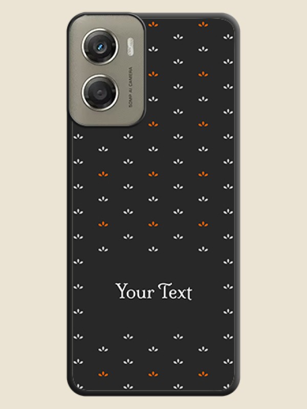 Custom Simple Pattern With Custom Text On Space Black Custom Soft Matte Mobile Back Cover - Motorola Moto G06 Power - alternate view
