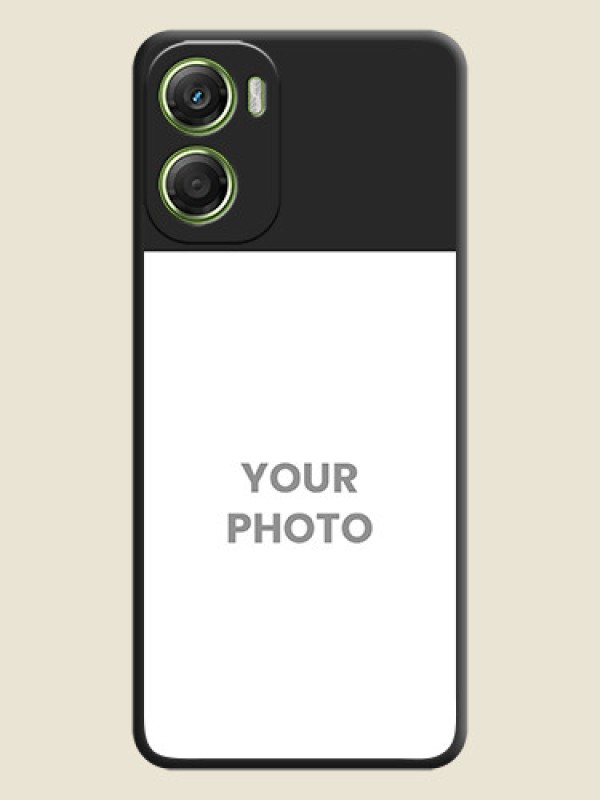 Custom Image Upload With Space Black Color On Custom Soft Matte Mobile Back Cover - Motorola Moto G06 - alternate view