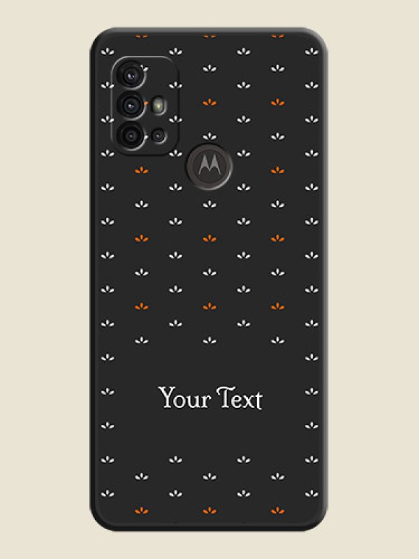 Custom Simple Pattern With Custom Text On Space Black Personalized Soft Matte Phone Covers -Motorola Moto G10 Power - alternate view