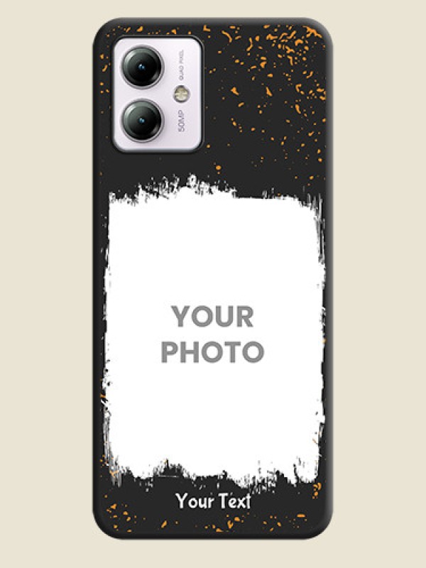 Custom Spray Free Design - Photo on Space Black Soft Matte Phone Cover - Moto G14 - alternate view