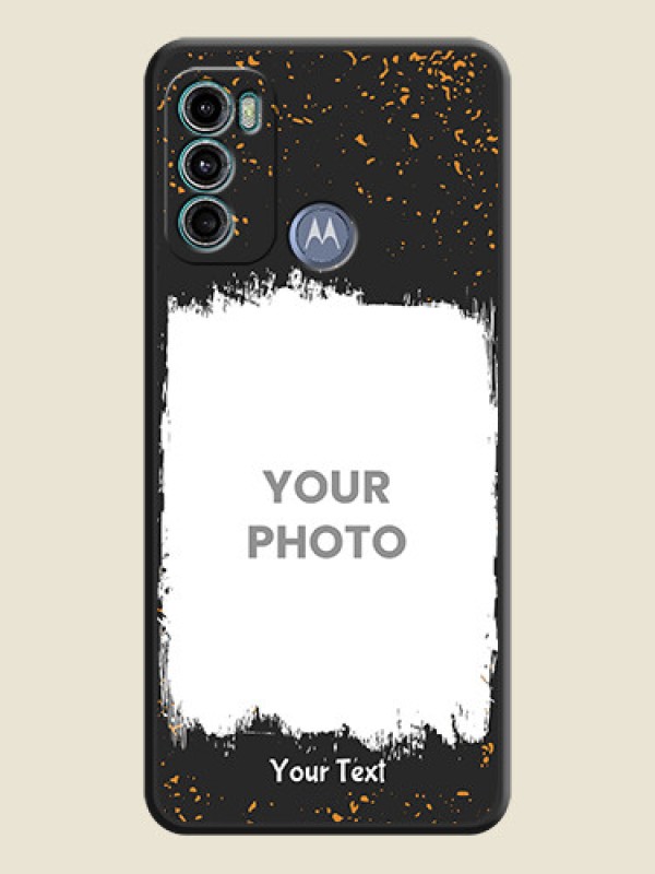 Custom Spray Free Design on Photo on Space Black Soft Matte Phone Cover - Motorola Moto G40 Fusion - alternate view