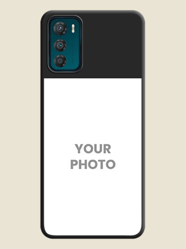 Custom Image Upload With Space Black Color On Custom Soft Matte Mobile Back Cover - Motorola Moto G42 - alternate view