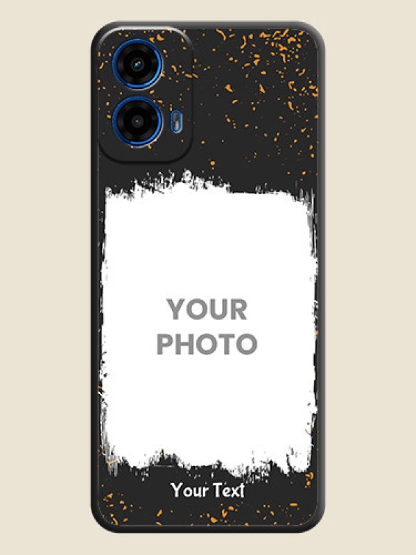 Custom Spray Free Design on Photo On Space Black Custom Soft Matte Mobile Back Cover - Motorola Moto G45 5G - alternate view