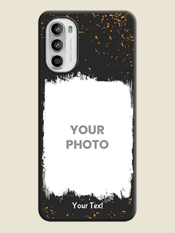 Custom Spray Free Design on Photo on Space Black Soft Matte Phone Cover - Moto G52 - alternate view