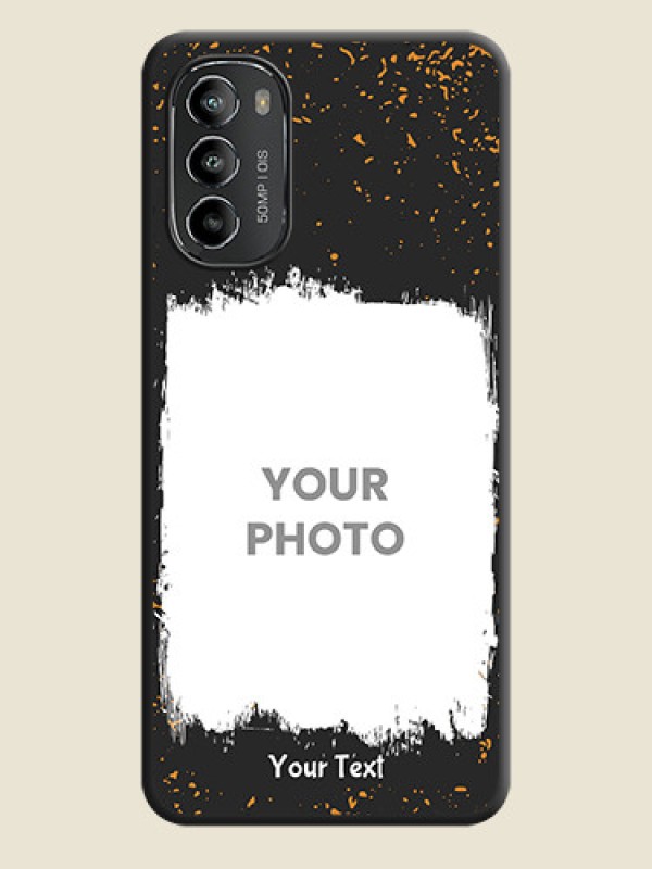 Custom Spray Free Design on Photo on Space Black Soft Matte Phone Cover - Moto G82 - alternate view